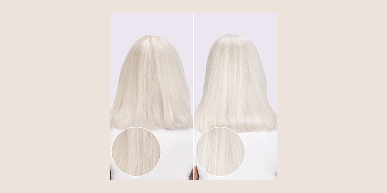 Silver hair and silver highlights on hair